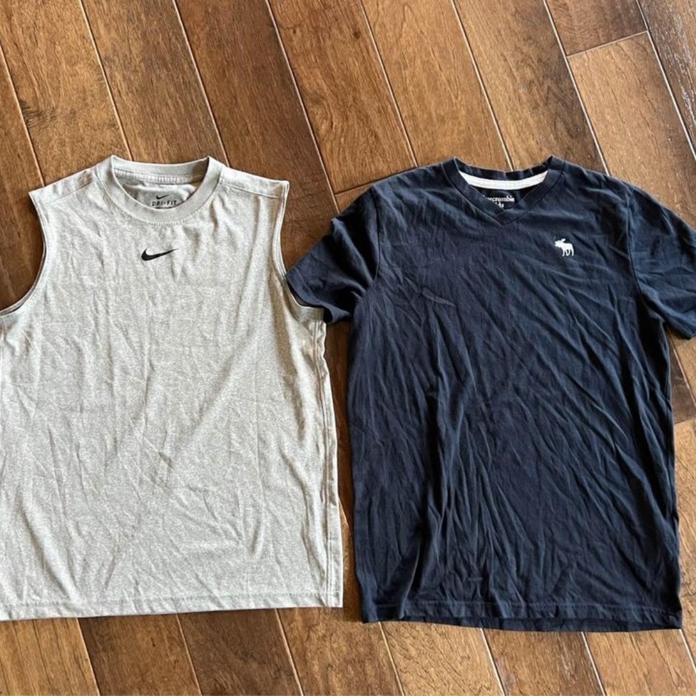 Boys Nike Dri-Fit Tank and Abercrombie T-Shirt